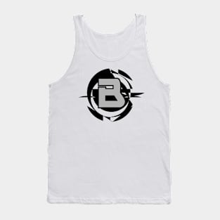 Futuristic Modern Letter B Tank Top